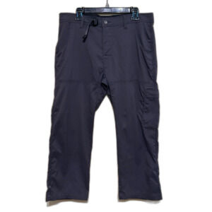 Prana Stretch ZionI Pants Mens 35x30 Actual 35x26 Gray Cargo Performance Hiking